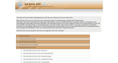 Desktop Screenshot of ich-lerne-css.de